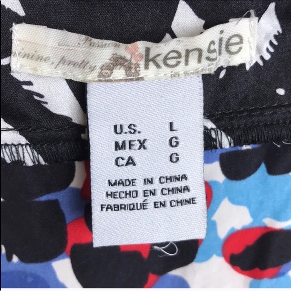 Kensie Silk Abstract Polka Dot Dress - Picture 5 of 6